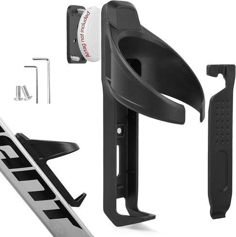 Bike Water Bottle Holder with AirTag Cases, Compatible with AirTag Hidden on Bike Water Bottle Cages, Universal MTB Road Bike GPS Anti-Thief, Waterproof AirTag Holder, Bicycle Tire Levers in Kuwait