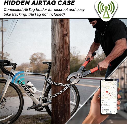 Bike Water Bottle Holder with AirTag Cases, Compatible with AirTag Hidden on Bike Water Bottle Cages, Universal MTB Road Bike GPS Anti-Thief, Waterproof AirTag Holder, Bicycle Tire Levers in Kuwait