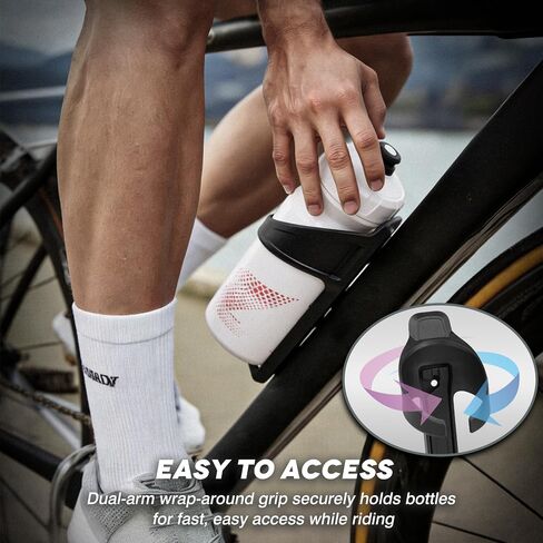 Bike Water Bottle Holder with AirTag Cases, Compatible with AirTag Hidden on Bike Water Bottle Cages, Universal MTB Road Bike GPS Anti-Thief, Waterproof AirTag Holder, Bicycle Tire Levers in Kuwait