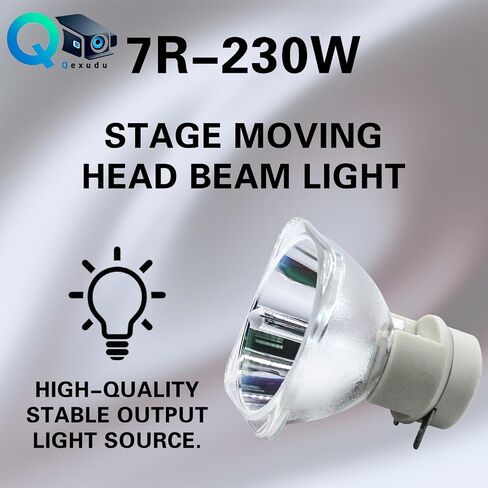 لمبة بديلة لمصابيح الرأس المتحركة 7R 230W - متوافقة مع تركيبات 7R 230W، مثالية للحفلات الموسيقية وحفلات الزفاف والحانات والمزيد in Kuwait
