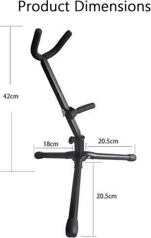 Alto/Tenor Saxophone Stand,Portable Folding Saxophone Stand,Musical Instrument Accessories,with Non-Slip Feet and Padded Holder,for Stage and Travel in Kuwait