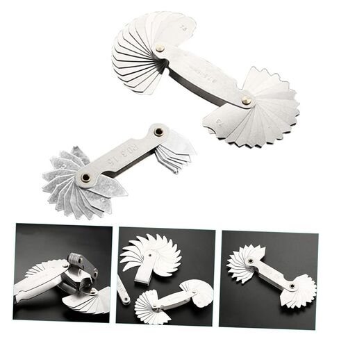 Cabilock 2pcs Convex Arc Measuring Tool Radius Gauge Portable Metric Gap Measuring Tool High Hardness Arc Template in Kuwait