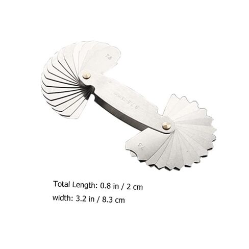 Cabilock 2pcs Convex Arc Measuring Tool Radius Gauge Portable Metric Gap Measuring Tool High Hardness Arc Template in Kuwait