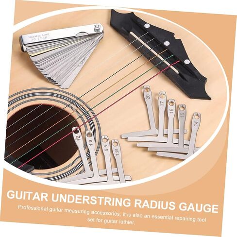 ERINGOGO Radius Measuring Gauge for Guitar Guitar Luthier Tool Understring Radius Gauge Set in Kuwait