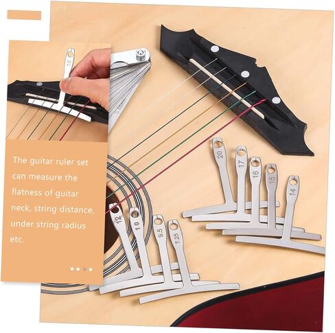 ERINGOGO Radius Measuring Gauge for Guitar Guitar Luthier Tool Understring Radius Gauge Set in Kuwait