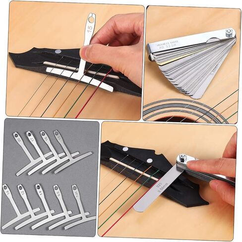 ERINGOGO Radius Measuring Gauge for Guitar Guitar Luthier Tool Understring Radius Gauge Set in Kuwait
