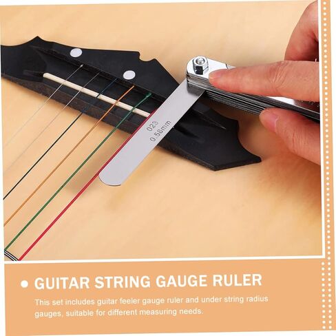 ERINGOGO Radius Measuring Gauge for Guitar Guitar Luthier Tool Understring Radius Gauge Set in Kuwait