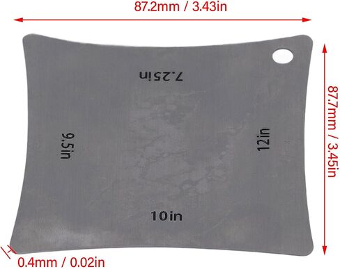7.25‑12 Inch Guitar Radius Gauge, 4 in 1 Stainless Steel Guitar Fretboard Radius Gauge Fingerboard Saddle Nut Measuring Tool for Guitars, Basses, Banjos, Ukuleles in Kuwait
