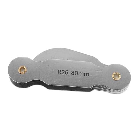PRETYZOOM Radius Gauge Measurement Tool Assorted Convex Arc Measuring Tool Portable Metal Radius Essential for Engineering Construction in Kuwait