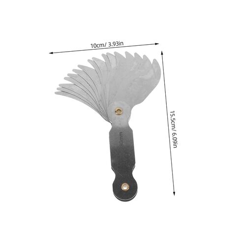 PRETYZOOM Radius Gauge Measurement Tool Assorted Convex Arc Measuring Tool Portable Metal Radius Essential for Engineering Construction in Kuwait