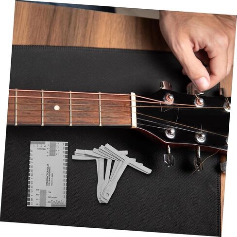 DECHOUS 1set Guitar Radius Gauge Set String Action Ruler Gauge for Guitar Setup in Kuwait