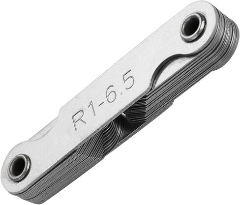 Sonew Precision Stainless Steel Radius Fillet with Leaves for External Internal Concave Convex Surfaces Measuring Tool R0.3-1.5MM for Machinists and Toolmakers (R0.3-1.5MM) (R1-6.5MM) in Kuwait