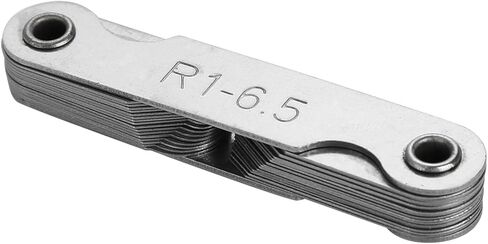 Sonew Precision Stainless Steel Radius Fillet with Leaves for External Internal Concave Convex Surfaces Measuring Tool R0.3-1.5MM for Machinists and Toolmakers (R0.3-1.5MM) (R1-6.5MM) in Kuwait