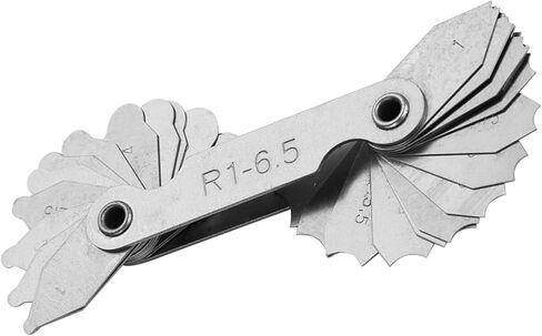 Sonew Precision Stainless Steel Radius Fillet with Leaves for External Internal Concave Convex Surfaces Measuring Tool R0.3-1.5MM for Machinists and Toolmakers (R0.3-1.5MM) (R1-6.5MM) in Kuwait