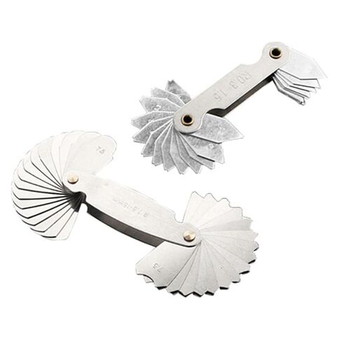Veemoon 2Pcs Radius Fillet Gauge Portable Concave Convex Measuring Tool for Precise Radius Measurement High Accuracy Radius Gauge for Woodworking in Kuwait