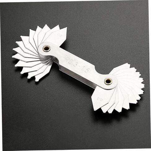 Veemoon 2Pcs Radius Fillet Gauge Portable Concave Convex Measuring Tool for Precise Radius Measurement High Accuracy Radius Gauge for Woodworking in Kuwait