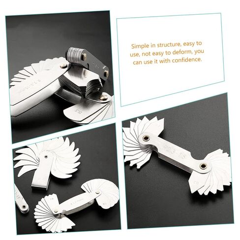 Veemoon 2Pcs Radius Fillet Gauge Portable Concave Convex Measuring Tool for Precise Radius Measurement High Accuracy Radius Gauge for Woodworking in Kuwait