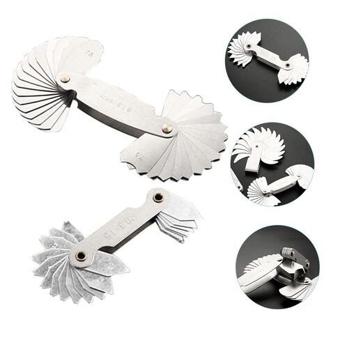 Veemoon 2Pcs Radius Fillet Gauge Portable Concave Convex Measuring Tool for Precise Radius Measurement High Accuracy Radius Gauge for Woodworking in Kuwait