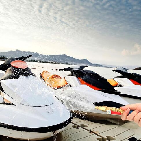 مجموعة أدوات تركيب خرطوم فلوش من AceOrbit مكونة من قطعتين متوافقة مع Yamaha/WaveRunner/Sport Jet Boats، ملحقات قارب محول خرطوم فلوش، أزرق in Kuwait
