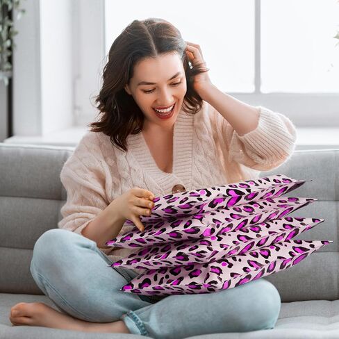 Fuxury 150 حزمة بولي بريدية، 10 × 13 بوصة 100 حزمة أكياس بولي أرجوانية و10 × 13 بوصة 50 حزمة أكياس بريدية بطباعة الفهد، أكياس شحن ذاتية اللصق للملابس، مغلفات شحن مقاومة للماء للشركات الصغيرة in Kuwait