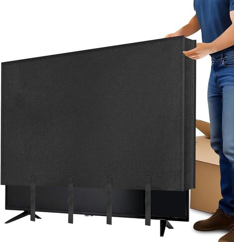 2-in-1 Foam Flat Screen TV Cover & Bubble Wrap Combo for Moving – Fits Up To 65" Flat Screens | Dual-Layer Protection for House Moving, Home Renovation & Storage | 65"W X 37"H TV Display Protector in Saudi Arabia