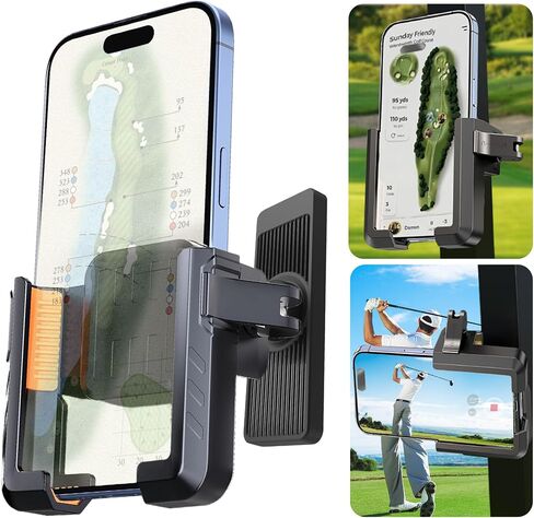 Magnetic Golf Cart Phone Holder, Golf Cart Phone Mount with N52 Magnets Compatible with EZGO, Club Car, Yamaha, Golf Cart Accessories for iPhone, Samsung, Google Pixel & More in Kuwait