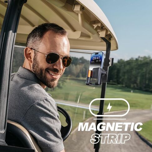 Magnetic Golf Cart Phone Holder, Golf Cart Phone Mount with N52 Magnets Compatible with EZGO, Club Car, Yamaha, Golf Cart Accessories for iPhone, Samsung, Google Pixel & More in Kuwait