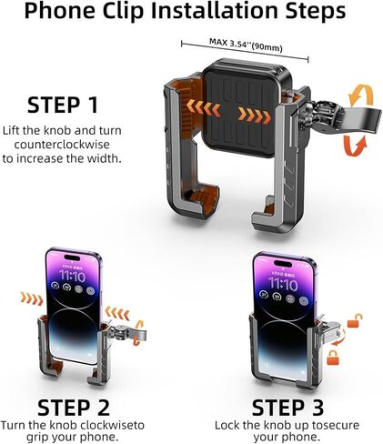 Magnetic Golf Cart Phone Holder, Golf Cart Phone Mount with N52 Magnets Compatible with EZGO, Club Car, Yamaha, Golf Cart Accessories for iPhone, Samsung, Google Pixel & More in Kuwait