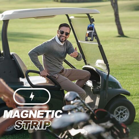 Magnetic Golf Cart Phone Holder, Golf Cart Phone Mount with N52 Magnets Compatible with EZGO, Club Car, Yamaha, Golf Cart Accessories for iPhone, Samsung, Google Pixel & More in Kuwait