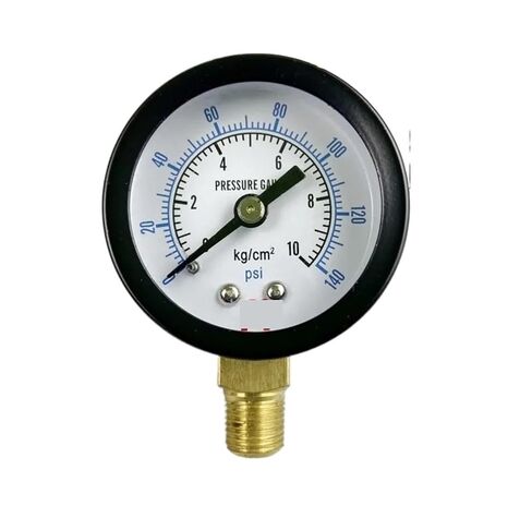 1pc Y-40 1.5" 40mm Dry Radial Pressure Gauge Ordinary(Iron) or Stainless Steel(SS) Shell Manometer,PT1/8 Bottom Thread(0-15Kg 200PSI) in Saudi Arabia