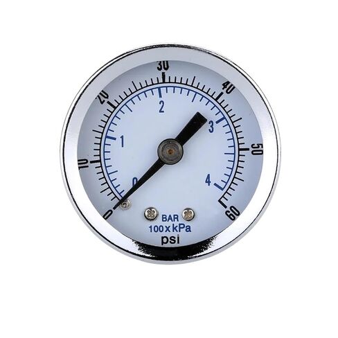 1pc 0-60 PSI 1/8" BSPT Air Compressor Hydraulic Pressure Gauge 0-60 PSI Back Mount 40mm Dial Plate in Saudi Arabia