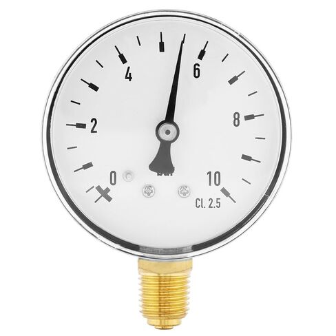 1pc Manometer Water Pressure Gauge Air Pressure Gauge Air Oil Water Pressure Gauge 1/4 Inch NPT 0-10 Side Mount Manometer in Saudi Arabia