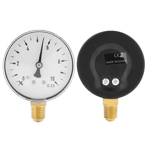 1pc Manometer Water Pressure Gauge Air Pressure Gauge Air Oil Water Pressure Gauge 1/4 Inch NPT 0-10 Side Mount Manometer in Saudi Arabia