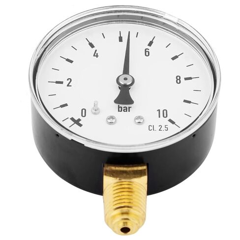 1pc Manometer Water Pressure Gauge Air Pressure Gauge Air Oil Water Pressure Gauge 1/4 Inch NPT 0-10 Side Mount Manometer in Saudi Arabia