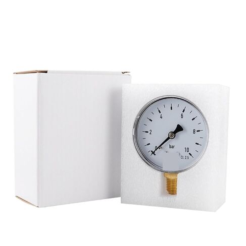 1pc A5YD 1/4" NPT Air Hydraulic Pressure Gauge 0-10 bar Bottom Mount Manometer for Water Air Oil Dial Instrument in Saudi Arabia