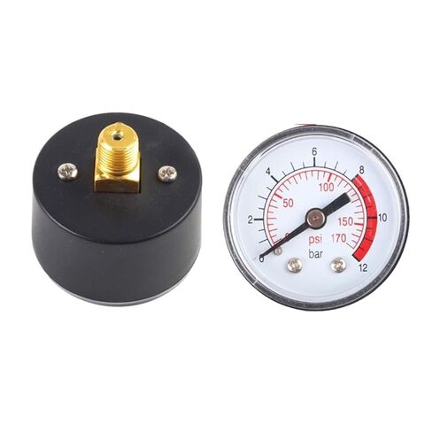 1pc Air Compressor Pneumatic Hydraulic Pressure Gauge 0-12Bar / 0-170PSI Dial Measuring Instrument Compressor Gauge Accessory in Saudi Arabia