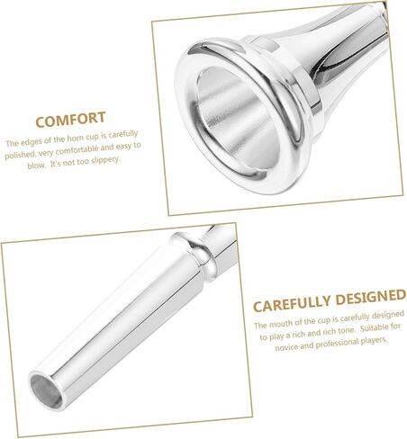 BESPORTBLE Portable Durable Horn Mouthpiece for Beginners and Professionals Material for Smooth Tone and Loud Sound Music Accessory for Musicians in Kuwait
