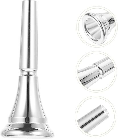 BESPORTBLE Portable Durable Horn Mouthpiece for Beginners and Professionals Material for Smooth Tone and Loud Sound Music Accessory for Musicians in Kuwait