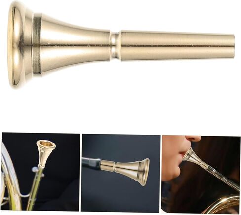 BESPORTBLE Practical Horn Mouthpiece for Beginners Lightweight Replacement Part for Storage Smooth Tone Loud Sound Musical Accessory in Kuwait
