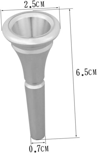 Silver Plated French Horn Mouthpiece 100% Pure Copper Enhanced Sound Compatible Horns in Kuwait