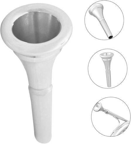 Silver Plated French Horn Mouthpiece 100% Pure Copper Enhanced Sound Compatible Horns in Kuwait