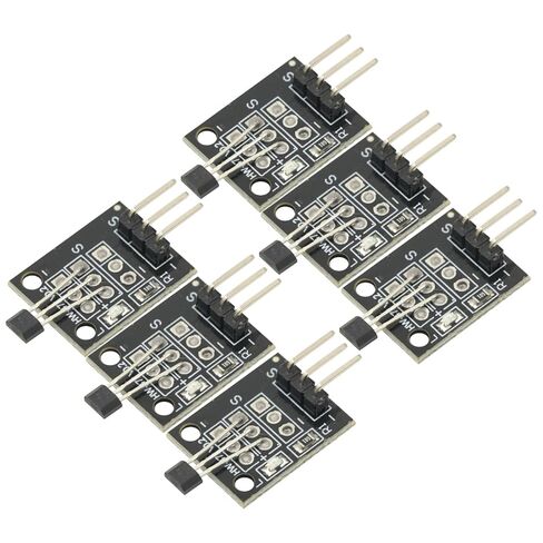 6Pcs Hall Effect Magnetic Sensor Module A3144 Hall Effect Sensor for Arduino PIC AVR Smart Cars DC 5V in Kuwait
