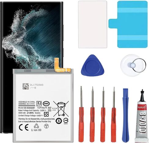 Galaxy A54 5G & A34 5G Battery,5500mAh EB-BA546ABY Replacement Battery for Samsung Galaxy A54/A34 with Adhesive Tape Tool Repair Kit in Saudi Arabia