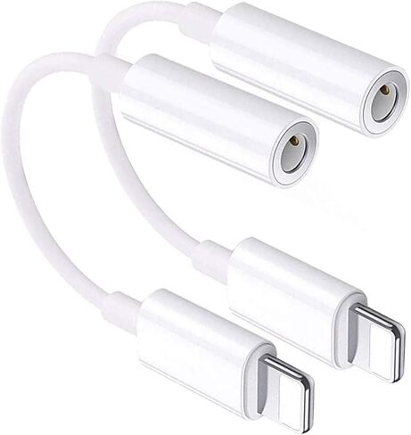 [MFi Certified] 2 Pack Headphone Adapter for iPhone 17,USB Type C to 3.5mm Female Headphone Jack Adapter Aux Audio Dongle Compatible with Apple iPhone 17/17Air/17Pro/16/16Pro/Pro/15/15 Pro/15 Pro Max in Saudi Arabia