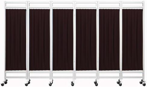 Adjustable Medical Privacy Screen - Rolling Foldable Divider for Healthcare & Therapy,Portable Indoor Separation Solution(Black,180x50cm-5pcs) in Saudi Arabia