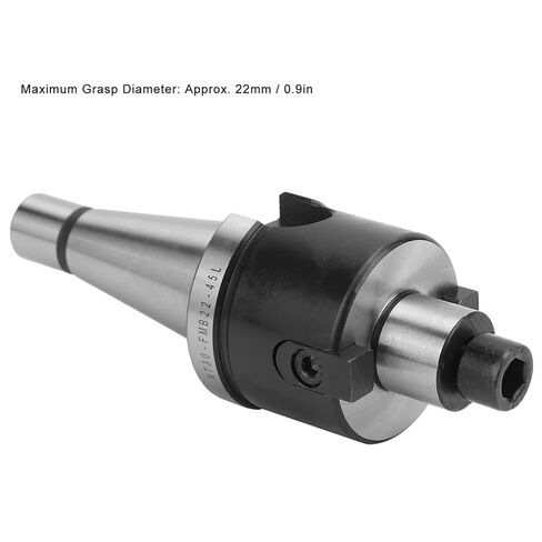 NT30 FMB22 45L Milling Machine Tool Holder, 7:24 Taper CNC Face Milling Disk Connecting Handle, High Carbon Steel Material, Sturdy and Stable, for Industrial Milling Application in Kuwait