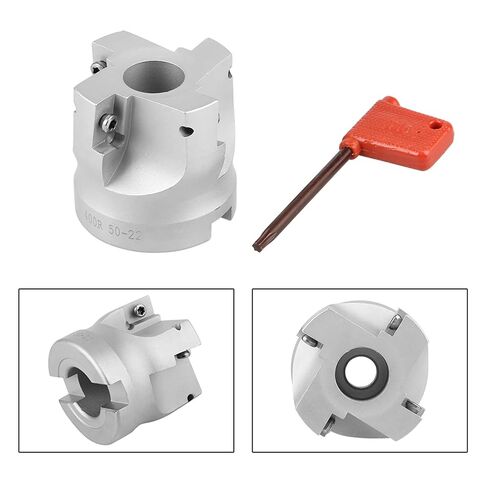 BAP400R - 50-22 - 4T 90 درجة الزاوية اليمنى للكتف وجه مطحنة رأس CNC قاطعة الطحن، سبائك فولاذية قوية، 4 فلوت، قطر القطع 50 مم in Kuwait