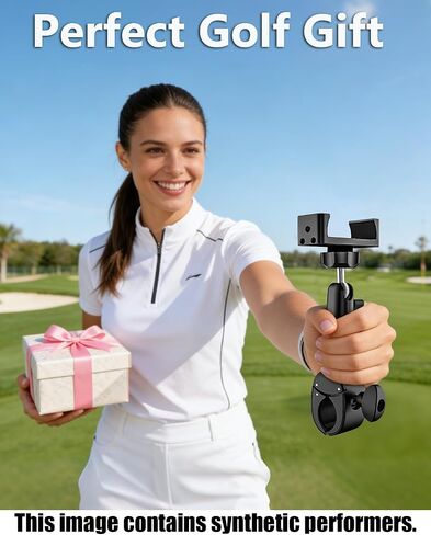 حامل هاتف Charchendo Golf Push Cart [بدون اهتزاز] لمقود 0.7 بوصة - 1.78 بوصة | مشبك هاتف معدني عميق 0.7 بوصة للهواتف المحمولة مقاس 4-7 بوصة والهواتف الذكية ذات الحافظة السميكة، يناسب جميع عربات الجولف، Clicgear، Sun Mountain in Kuwait