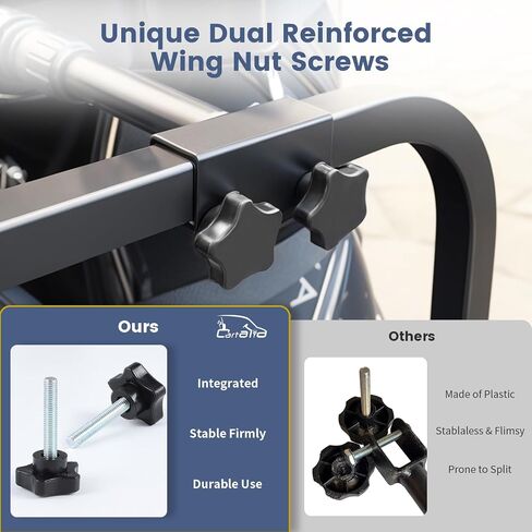 Golf Cart Bag Holder Bracket Upgraded Metal Attachment for 2+2 Rear Seat with 1 Inch Square Rail Golf Cart, No Drilling Required Golf Bag Rack for EZGO Club Car Yamaha Included All Hardware in Kuwait