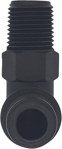 تركيب الكوع رباعي المنافذ من Flojet - موصل رباعي ذكر 1/2 بوصة FNPT x 3/4 بوصة - محول مضخة L-Port مع حلقة O - تركيب خرطوم بلاستيكي ملولب لأنظمة RV والبحرية والسباكة in Kuwait